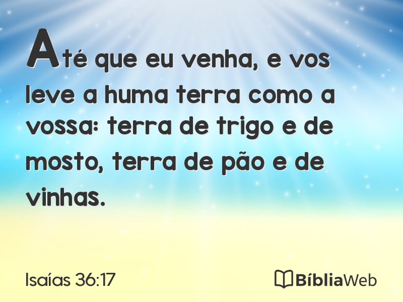 Isaías 36:17 em imagem para compartilhar