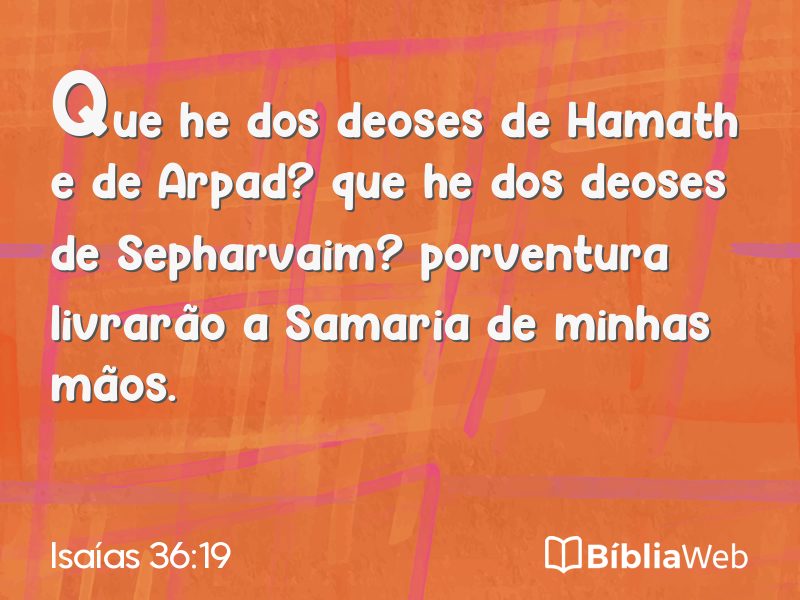 Isaías 36:19 em imagem para compartilhar