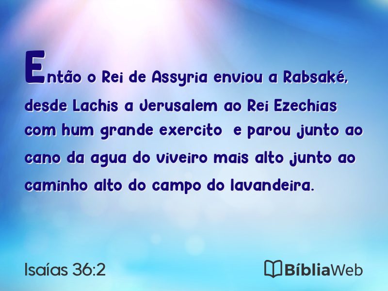 Isaías 36:2 em imagem para compartilhar