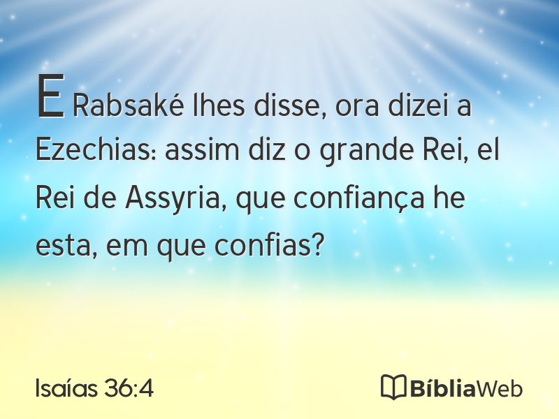 Isaías 36:4 em imagem para compartilhar