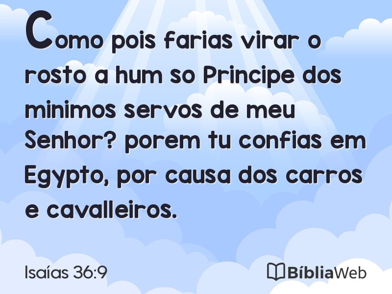 Isaías 36:9 em imagem para compartilhar