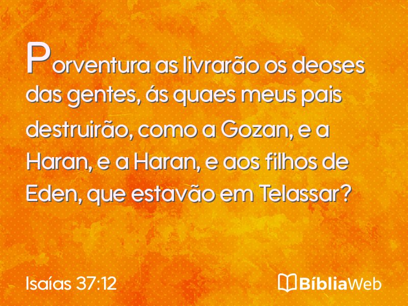 Isaías 37:12 em imagem para compartilhar