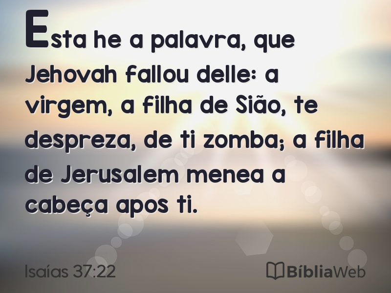 Isaías 37:22 em imagem para compartilhar