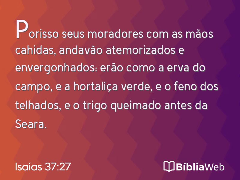 Isaías 37:27 em imagem para compartilhar