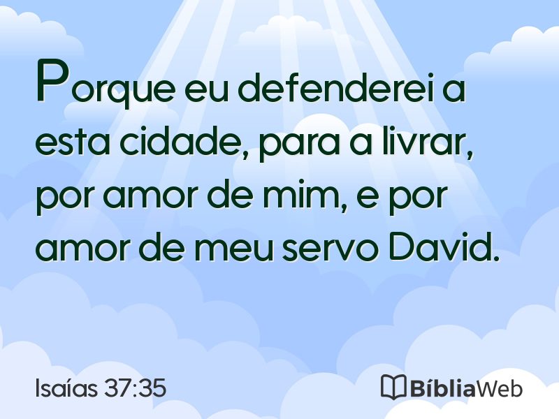 Isaías 37:35 em imagem para compartilhar