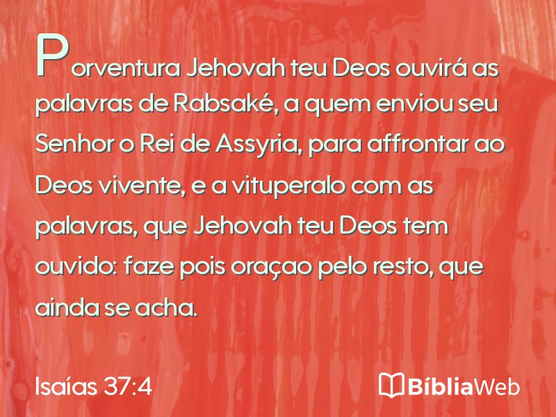 Isaías 37:4 em imagem para compartilhar