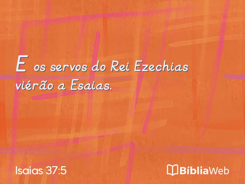 Isaías 37:5 em imagem para compartilhar