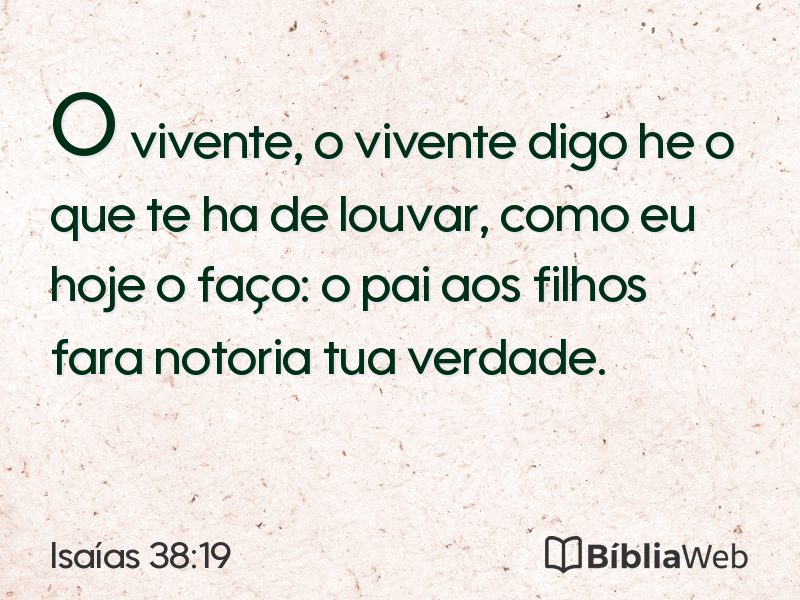 Isaías 38:19 em imagem para compartilhar
