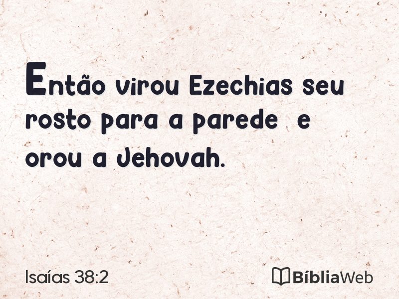 Isaías 38:2 em imagem para compartilhar