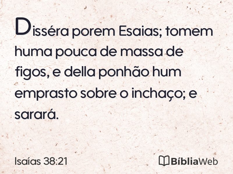 Isaías 38:21 em imagem para compartilhar