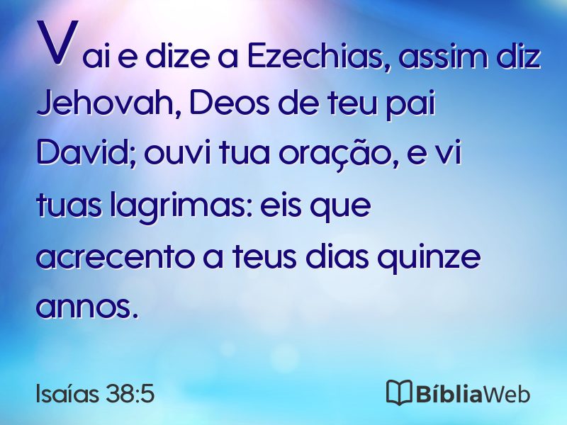Isaías 38:5 em imagem para compartilhar