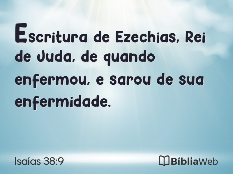 Isaías 38:9 em imagem para compartilhar