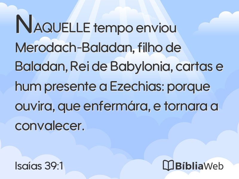 Isaías 39:1 em imagem para compartilhar