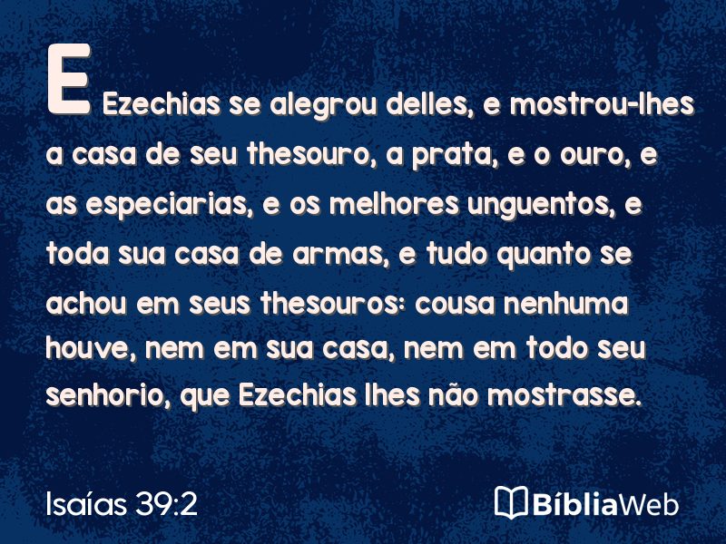 Isaías 39:2 em imagem para compartilhar