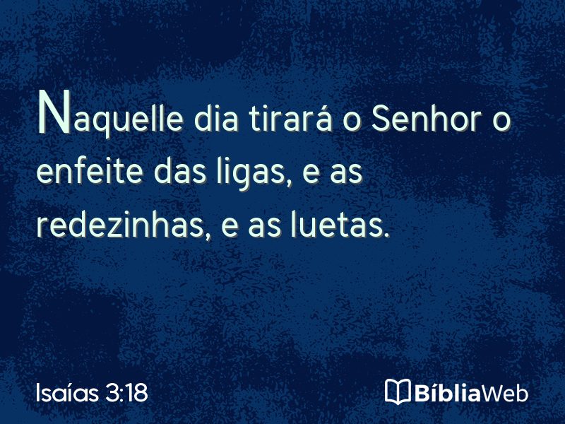 Isaías 3:18 em imagem para compartilhar