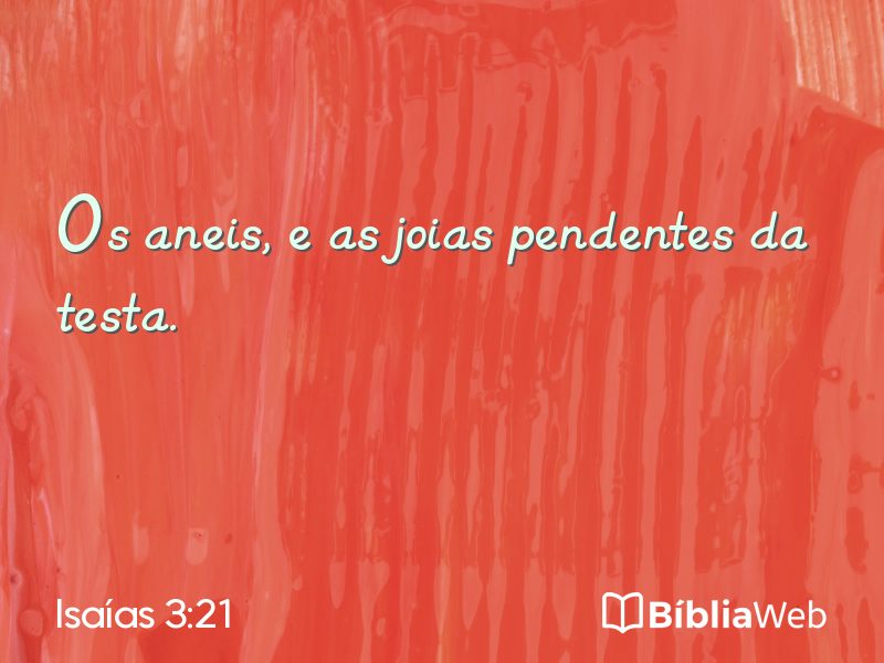 Isaías 3:21 em imagem para compartilhar