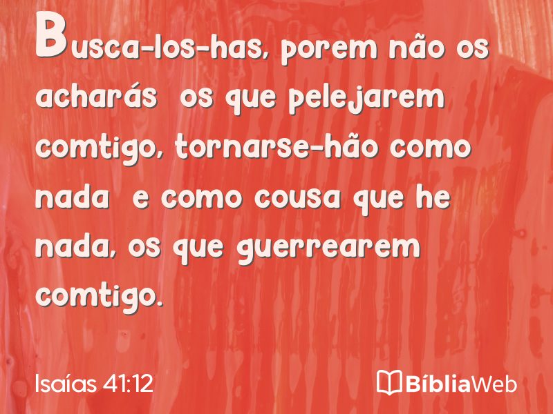 Isaías 41:12 em imagem para compartilhar