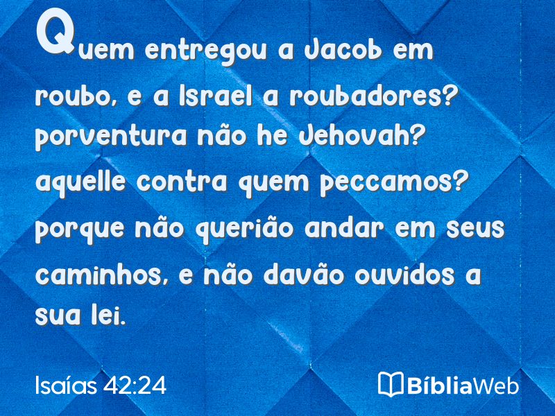 Isaías 42:24 em imagem para compartilhar