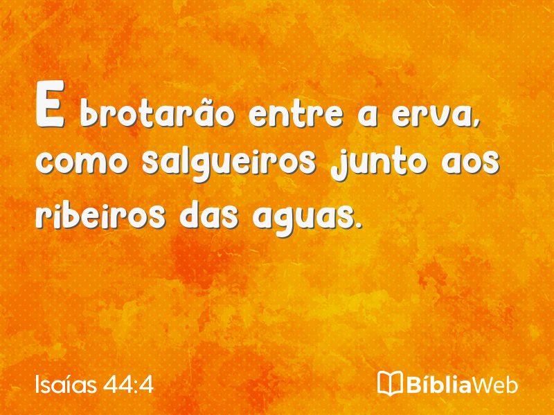 Isaías 44:4 em imagem para compartilhar