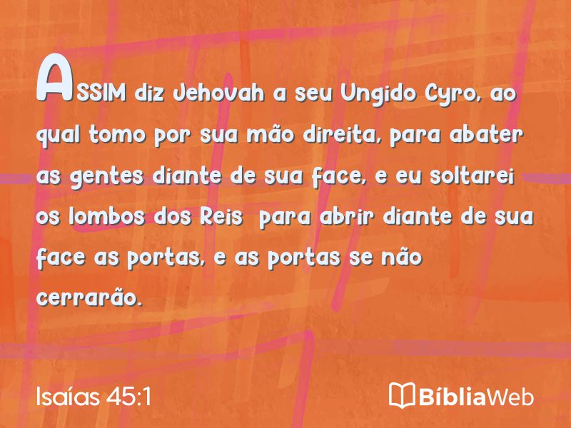 Isaías 45:1 em imagem para compartilhar