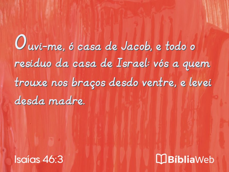 Isaías 46:3 em imagem para compartilhar