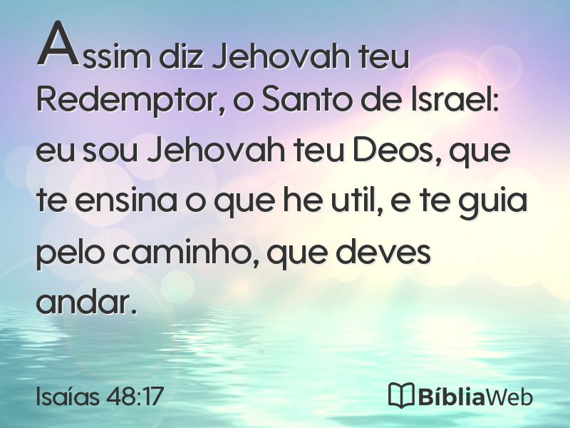 Isaías 48:17 em imagem para compartilhar