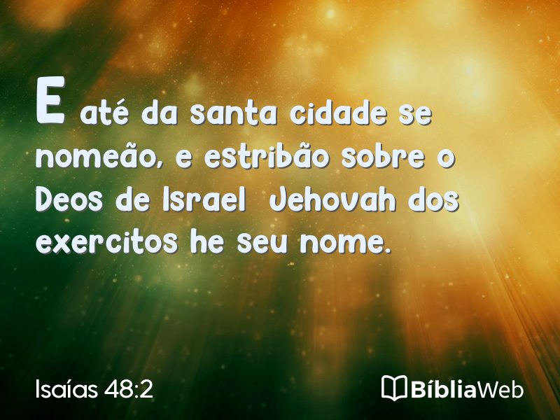 Isaías 48:2 em imagem para compartilhar