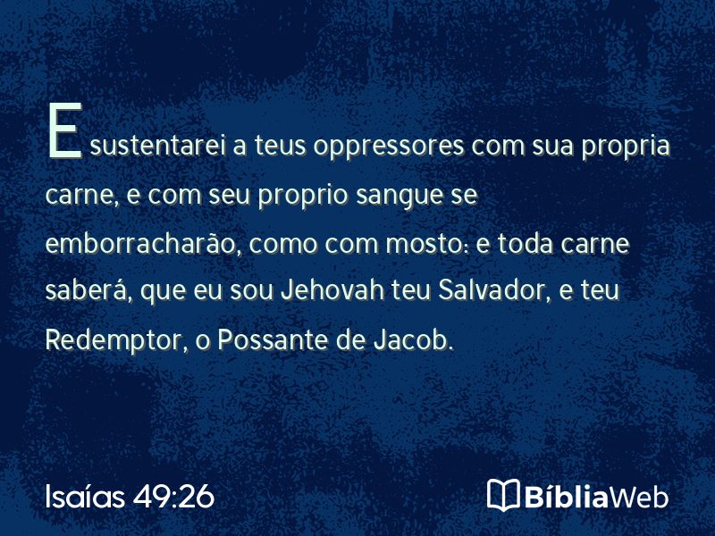 Isaías 49:26 em imagem para compartilhar