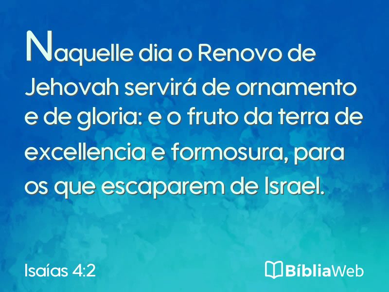 Isaías 4:2 em imagem para compartilhar
