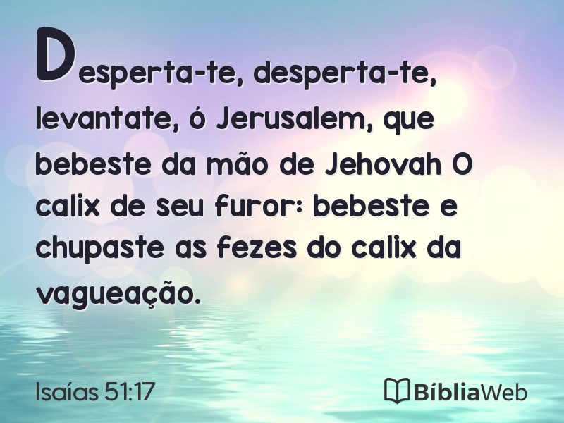 Isaías 51:17 em imagem para compartilhar