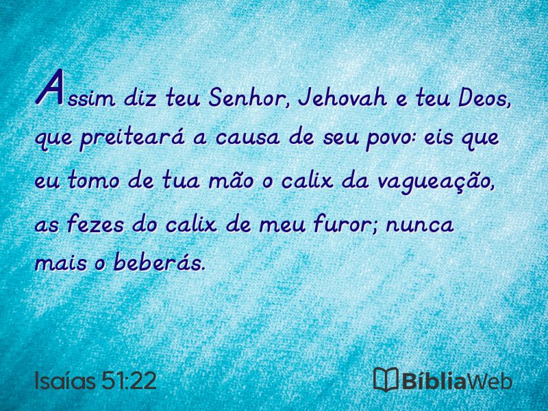 Isaías 51:22 em imagem para compartilhar