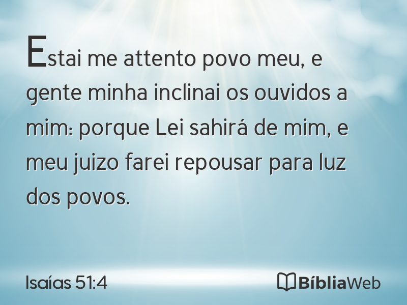 Isaías 51:4 em imagem para compartilhar