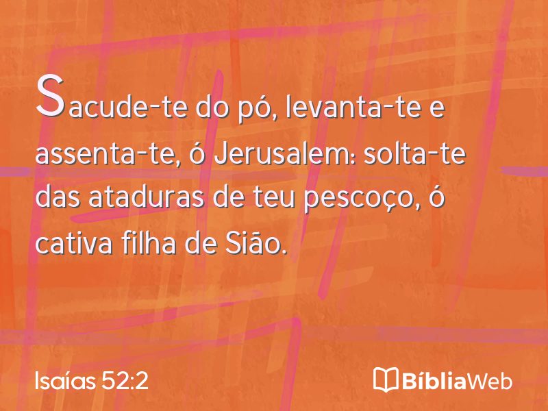 Isaías 52:2 em imagem para compartilhar