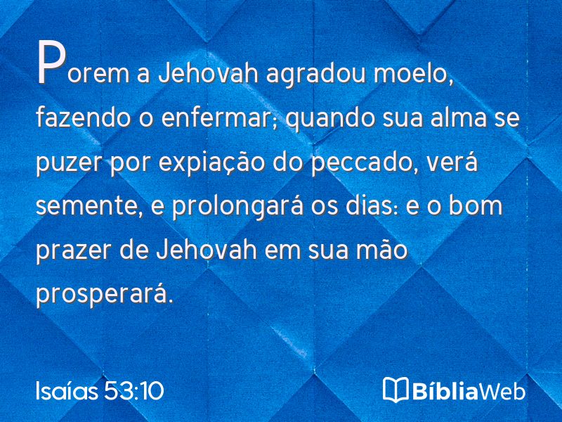 Isaías 53:10 em imagem para compartilhar