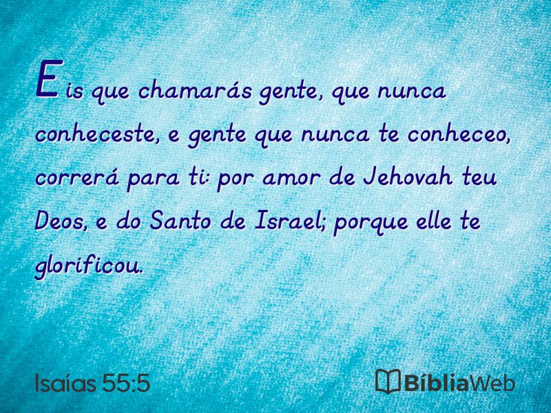 Isaías 55:5 em imagem para compartilhar