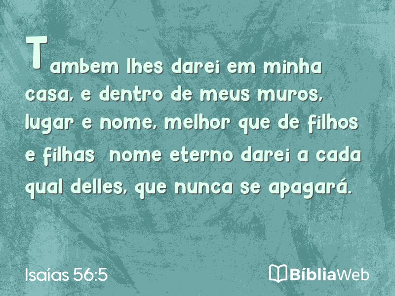 Isaías 56:5 em imagem para compartilhar