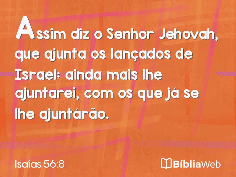 Isaías 56:8 em imagem para compartilhar