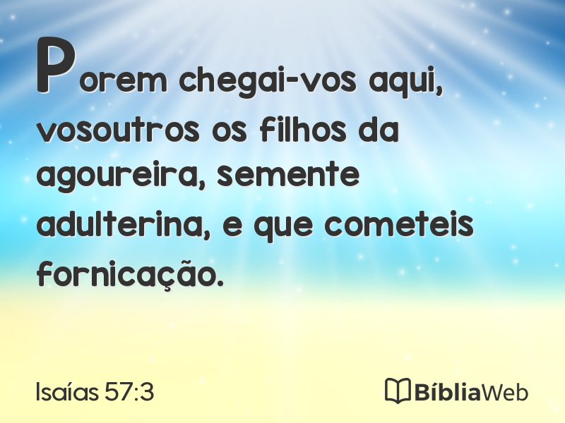 Isaías 57:3 em imagem para compartilhar