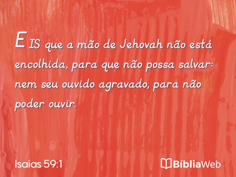 Isaías 59:1 em imagem para compartilhar