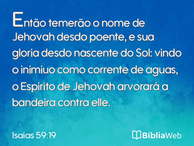 Isaías 59:19 em imagem para compartilhar