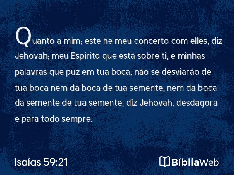 Isaías 59:21 em imagem para compartilhar