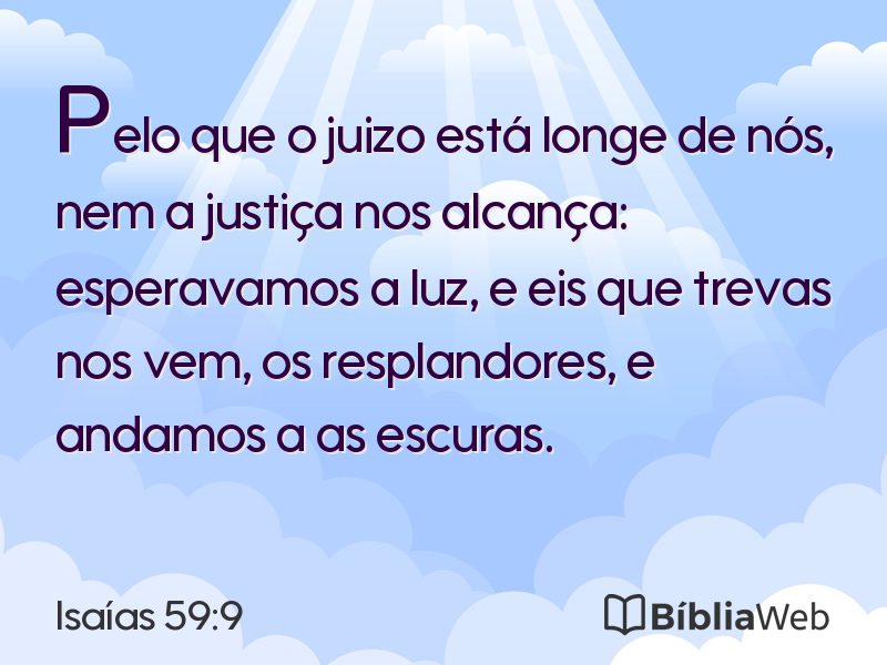 Isaías 59:9 em imagem para compartilhar