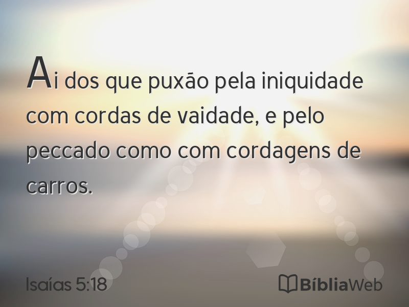 Isaías 5:18 em imagem para compartilhar
