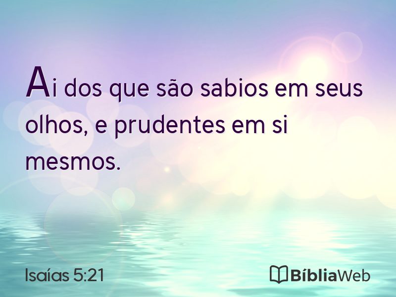 Isaías 5:21 em imagem para compartilhar