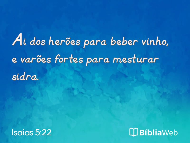 Isaías 5:22 em imagem para compartilhar
