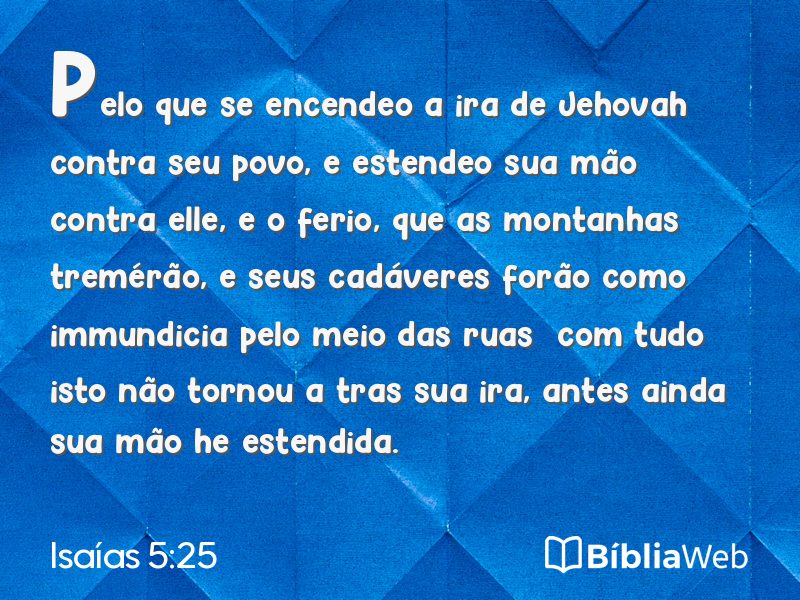 Isaías 5:25 em imagem para compartilhar