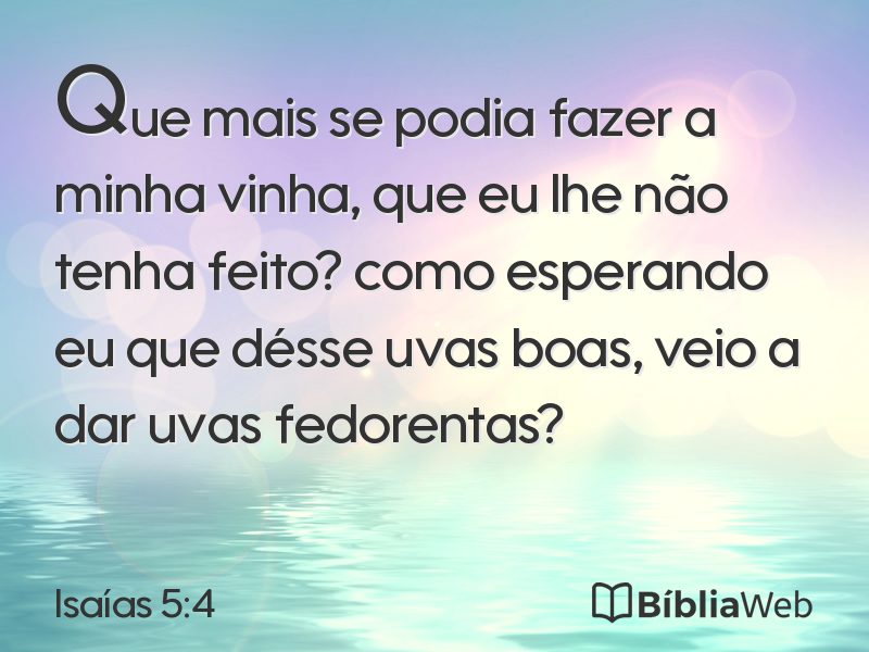 Isaías 5:4 em imagem para compartilhar