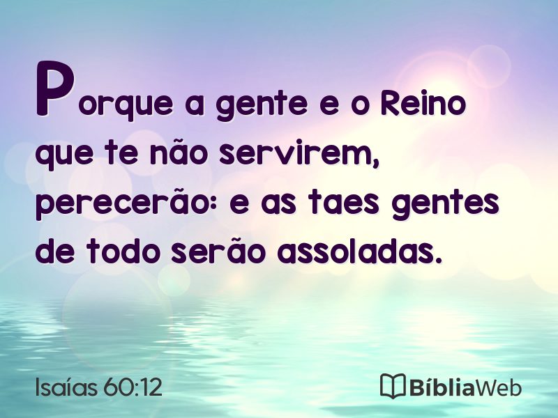 Isaías 60:12 em imagem para compartilhar