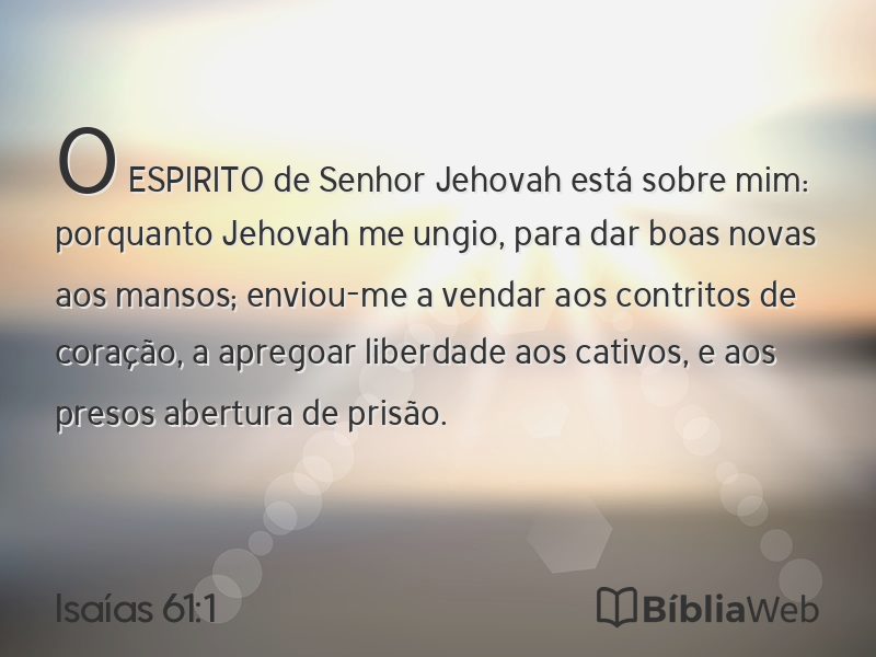 Isaías 61:1 em imagem para compartilhar