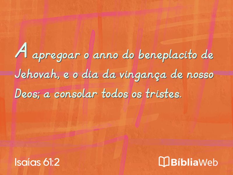 Isaías 61:2 em imagem para compartilhar